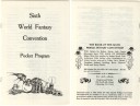 Sixth World Fantasy Convention pocket program